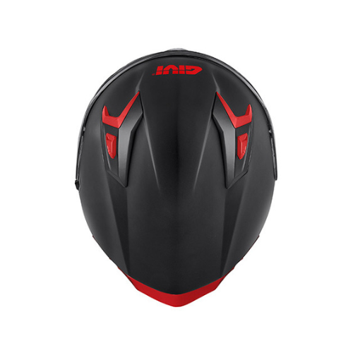casco givi nero e rosso integrale per moto visiera scura