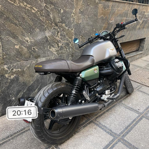 motorcycle plate holder moto guzzi v7 850 2021 centenario