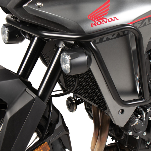 Protezioni carena e serbatoio in tubolare nero per Honda XL 750 Transalp 2023 progettata e realizzata da Hepco & Becker